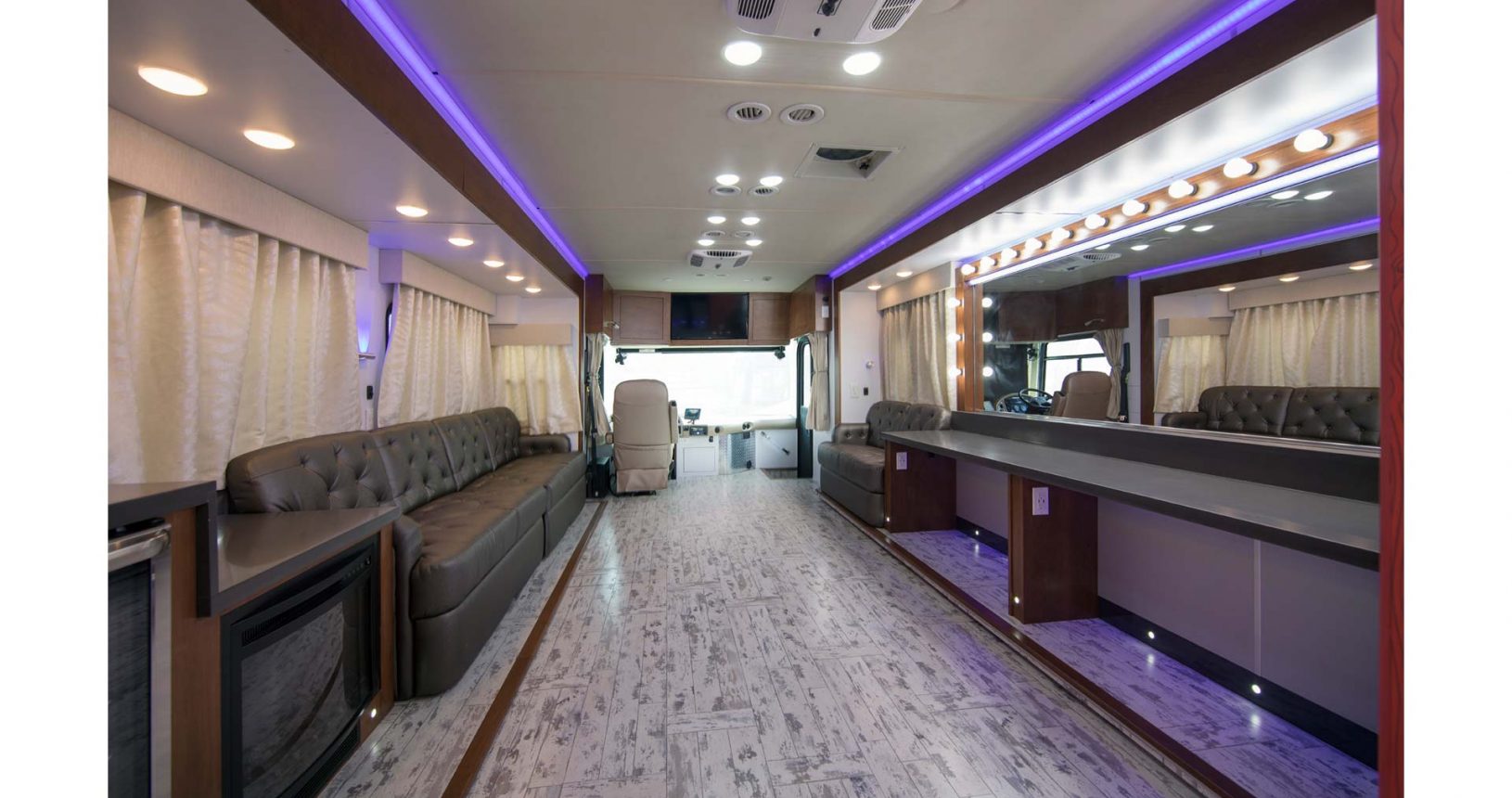Presidential bus interior